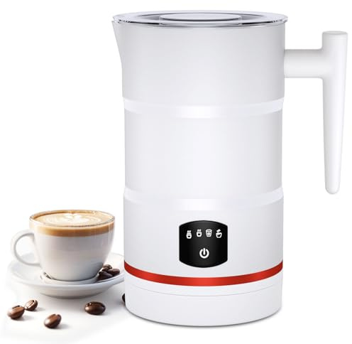 Montalatte, montalatte elettrico, montalatte, montalatte, vaporizzatore, macchina per cioccolata calda, montalatte, vellutatore (bianco)