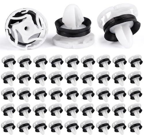50 Pièces Agrafes de Panneau de Garniture et de Porte de Voiture, 2 x 2.2cm | Voiture Panneau de Porte Intérieures Clips Rivet Plastique,Rivets en Plastique Universels