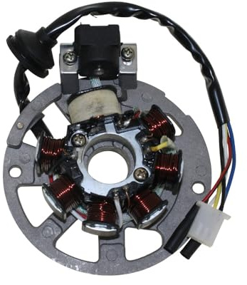 Citomerx Lichtmaschine Stator Version 1 3Pins und 2 Kabel | Passend für Roller Baotian, Keeway, CPI