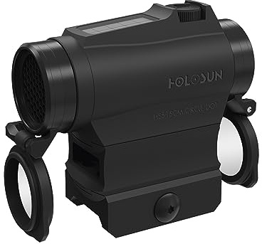 Holosun HS515C-M Rotpunkt Visier Militär, wechselbares 2MOA Punkt, 65MOA Kreis Absehen nur im manuellen Modus, Solarzelle, Picatinny QD-Mount, Jagd, Sportschießen, Softair,… - 70129144