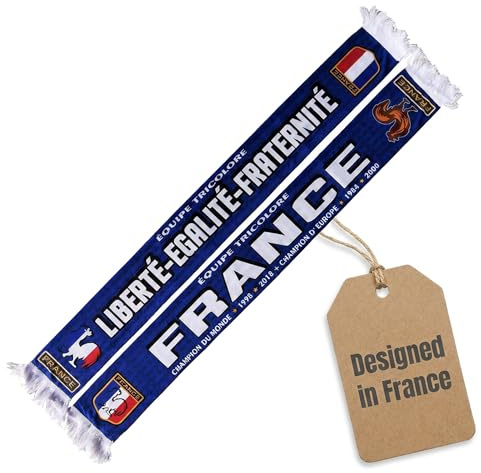 Generisch Frankreich/France Schal (Seidenschal/Sommerschal), für Europameisterschaft, Fußballschal, Kult-Schal, Souvenirschal