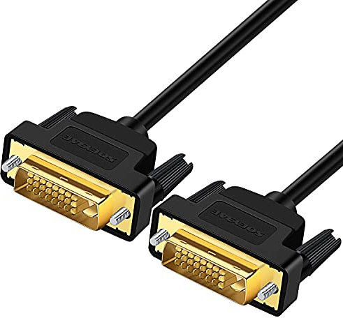 SOEYBAE Cavo DVI a DVI 5m,DVI-D 24+1 1080p compatibile TV, Computer e Monitor HDTV Nero