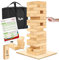 Toyfel Riski XXL Torre traballante 70 cm - Grande torre impilabile 54 pezzi in legno FSC® con base e tabellone punteggi - Eccitante gioco all'aperto per tutta la famiglia - torre vacillante