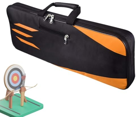 SOONHUA Compound Bow Case - Bolsa recurva de tiro con arco con múltiples bolsillos para almacenamiento de accesorios de caza