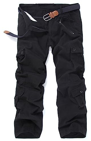 Digralne Pantaloni Cargo Vintage Pantaloni da Lavoro per Uomo Pantaloni da Esterno in Cotone Pantaloni Tattici da Combattimento con Molte Tasche Pantaloni Ranger Uomo