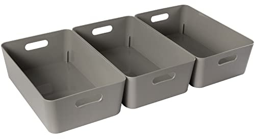 Unterbett Organizer Set 12cm hoch taupe passend für Bettkasten 40x75cm Bett