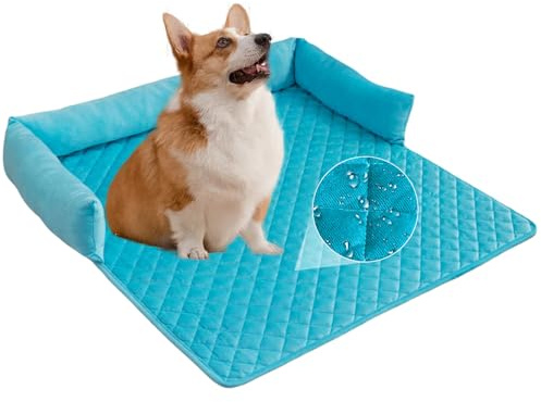 PETCUTE Hundebett Couch für Sofaschutz,Hundedecke mit Rutschfeste Unterseite,Hundebett für Große Hunde und Mittlere Hunde,Waschbar Hundesofa Hundematte für Boden, Bett, Sofa, Auto Kofferraum,75*75CM