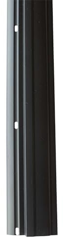 Jardinion 5x Moulure de finition Moulure de recouvrement 1m PVC Noir, Protection Mur