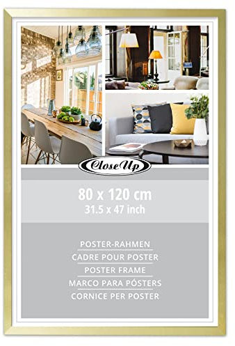 Close Up Marco de póster 80 x 120 cm dorado