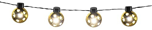 Boland - LED Lichterkette Discokugel | Länge 140 cm, LED Beleuchtung für Silvester, Disco, Geburtstag und Party