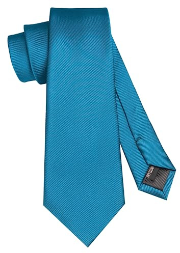 JEMYGINS Schmale Einfarbige Herren krawatte mit einer Vielfalt an Farben - 7cm blauer See