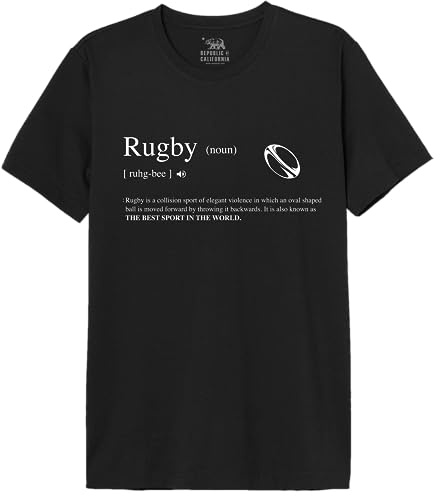 Republic of California Homme Merepczts130 T-Shirt, Noir, M EU