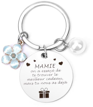 Cadeau Fête des Mères - Porte-Clés Femme Original pour Mamie et Nounou