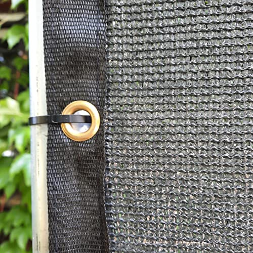 Masgard Bauzaunnetz Sichtschutz für Bauzaun Zaunblende 150 g/m² mit Kantenverstärkung und Ösen (anthrazit, 1,80 m x 10,00 m)
