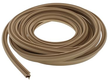 ToniTec Türdichtung Zugluftstopper M3967 Zimmertürdichtung beige 5m Türgummi 6mm Nuttiefe | 4,5mm Nutbreite
