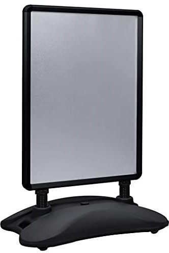 Tidyard A1-Plakatständer Wasserbefüllbar Schwarz Aluminiumlegierung