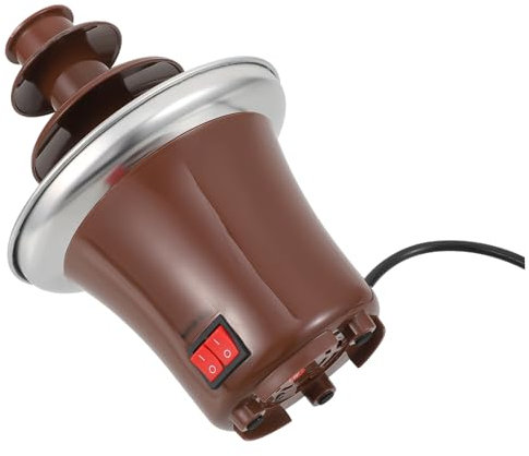 Alipis Fuente De Chocolate Eléctrica 3 Niveles Acero Inoxidable para Fondue Cumpleaños Reuniones