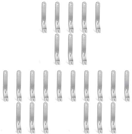 Fegtrtyoa 24 Stück Mini Brecheisen Rostfreier Stahl Flach Multifunktions Kleine Hebel Brecheisen Mini Brecheisen ÜBerlebens Öffner Werkzeug Set
