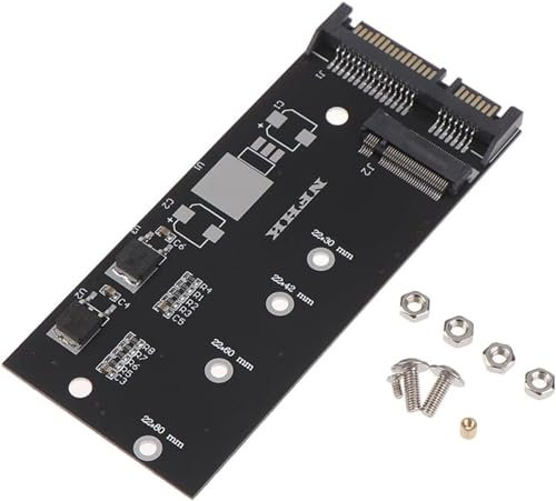 AYMBH M.2 SATA to 22-Pin SATA III Adapter for NGFF B/B+M Key SSDs Supports Full-Length M.2 (2230-2280) to 2.5 SATA 6Gbps Conversion Maximize Storage & Speed Compatible with Laptops & Desktops