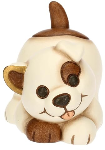 THUN - Mini cane Claire - ceramica - Collezione Giardino di Primavera - 4.2 x 5.9 x 5.1 cm