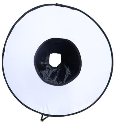 REFLEX CAMERA 18 (45cm) Foldable Ring Light Softbox Diffuser for DSLR Cameras | Universal Flash Diffuser with Carry Bag | Creates Even Studio-Quality Lighting | Compatible with Canon Nikon Sony