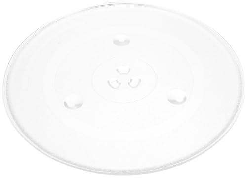 Generic Microwave Glass Turntable Plate Replacement Sturdy Heat Resistant Oven Cooking Plate for Easy Installation and Cleaning Compatible with Standard Microwaves