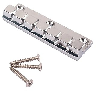 YARNOW Saitiger Gitarrensteg Für Bassgitarre Aus Metall Gefertigt Glatte Oberfläche Einfach Zu Befestigen Rostfrei Idealer Ersatz Für Gitarrensattel