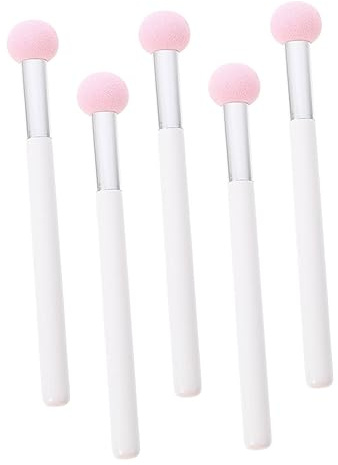 SMASOLO Esponjas Correctoras De Maquillaje 5 Unidades Tamaño Pequeño Para Uso Seco y Húmedo Aplicador Maquillaje Para Mujer Color Rosa Mango