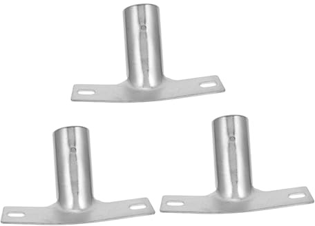 TOGEVAL 3 Stück Metall-besenstielhalter Stabile Verbindung Einfache Montage Langlebiger Besenstiel-adapter Kompatibel mit Verschiedenen Bodenbesen für Sichere Befestigung und Vielseitige