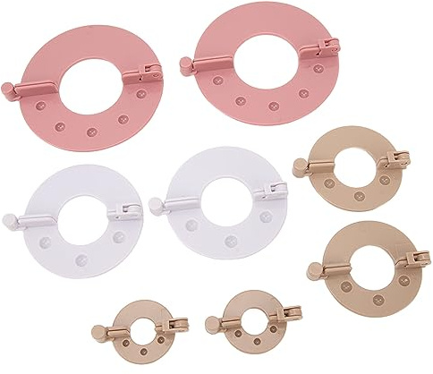 Fdit Pompom Maker Tools Robuster Fluff Ball Weaver für Müheloses Weben, 8 Pompom Maker für Langlebigen Gebrauch
