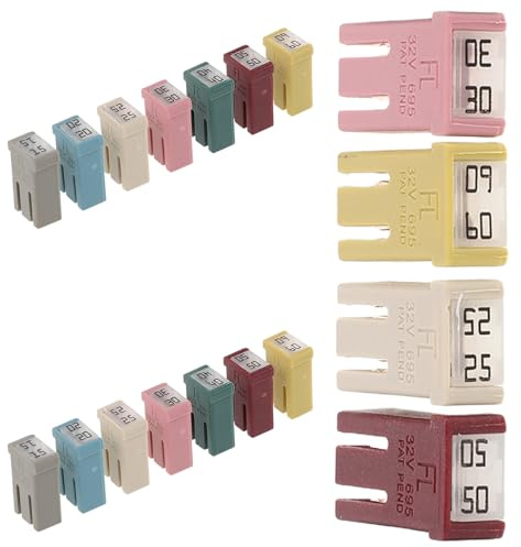 FUNOMOCYA Surtido De 18 Fusibles Para Vehículos Recreativos Microfusibles Fusibles Cuadrados Estándar Y Otros Para Automóviles