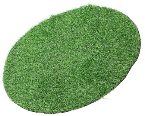 SEWACC Gazon Artificiel D’Extérieur Rond 90 CM Diamètre Épaisseur 25 CM Gazon Synthétique Vert Réaliste Tapis de Artificiel pour Terrasse Jardin et Aire de Jeux Animaux