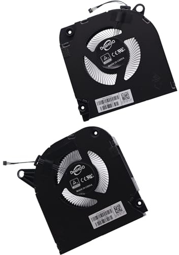 Deal4GO 60W 12V CPU GPU Graphics Cooling Fan kit N43728-001 Replacement for HP Transcend 16-U 16-U0000 2023 with RTX 4050 Graphics