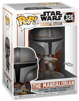 Funko POP! Star Wars: The Mandalorian - The Mandalorian Bobble-Head | Offizielles Sci-Fi Merch - Vinyl Sammelfigur als Regal Deko - Geschenkidee zum Geburtstag für Fans und Sammler