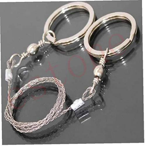 550mm(21.6'') Emergent Survival Wire Saw for Camp Hike Outdoor Mountain Climb Fretsaw Hand Tool