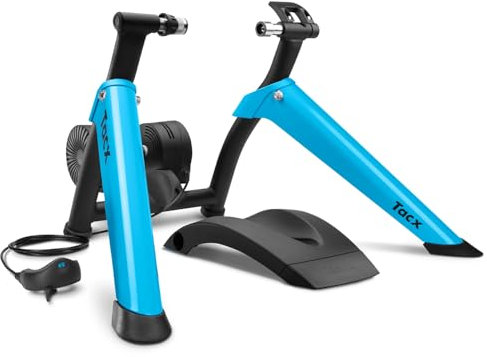Tacx – Garmin brand TacX Boost – Indoor-Trainer mit starker Magnetbremse, realistischem Fahrgefühl und bis zu 1080 Watt Widerstand in 10 Stufen. Schneller Aufbau, leise im Betrieb und äußerst stabil., Blau