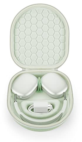 Yinke Smart Case for Apple AirPods Max Supports Sleep Mode, Hard Organizer Portable Carry Travel Cover Storage Bag (Green)