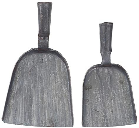 2 Unidades de Palas de Ceniza de Carbón de Acero Carbón de Carbón de Carbón de Carbón Pala de Polvo Mini Horno de Ceniza Pala de Acero Estufa de Carbón