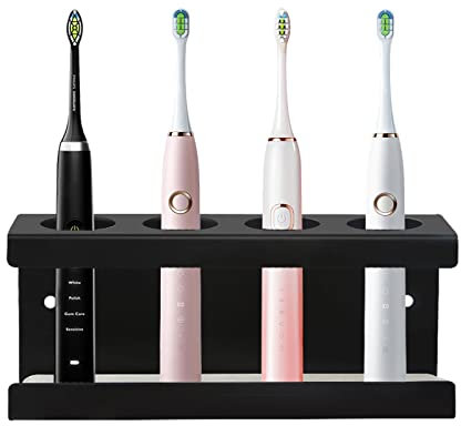 Elektrische Zahnbürste Halter, Zahnbürstenhalter Wand Mit 4 Loch Ø35mm Ohne Bohren, Organizer für Badezimmer
