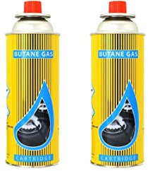 Top Home Solutions Butane Gas Bottles Canisters - For Portable Stoves Cookers Heaters Blow Torch - Cooker Grill Weed Burner - Portable Stoves Cookers – Kitchen Gas Cylinder (Pack of 2)