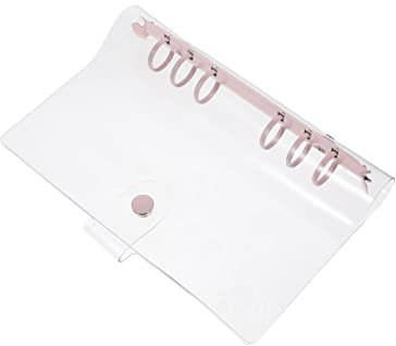Ciieeo Transparenter Pvc Loose Leaf Ordner A5 Mit Druckknopf Verschluss Lose Blätter Schutz Für Schule Büro Reise Notizbuch Organizer