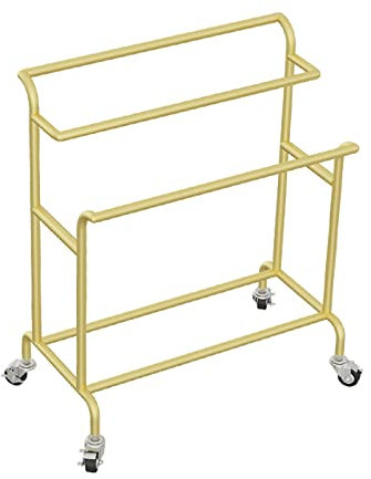 NATWEE Kleiderständer, Standgarderobe, zweipolige Kleiderstange, großer Platz/Starke Kapazität, geeignet für Hotels/Familie/Gold/100 x 155 cm It's so Kind of You