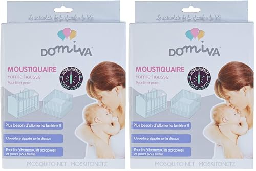 Domiva MOUSTIQUAIRE pour LIT 60X120 ET 70X140 Blanc, 1 Unité (Lot de 1)