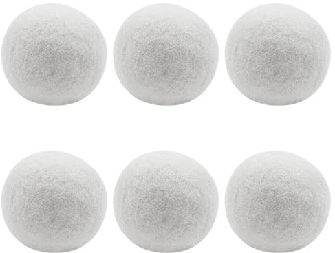 Tiardey 6 Bolas para Secadora, Bolas de Lana para Secadora para Reducir el Tiempo de Secado, suavizante de Tela Natural Reutilizable