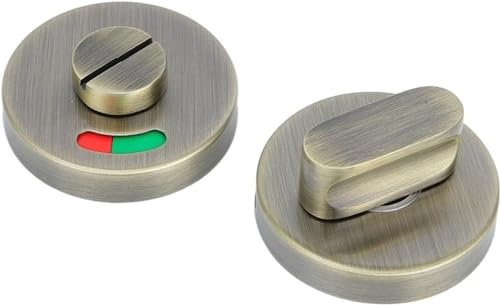 Riegelanzeigeschloss, Türschloss for Badezimmer, Edelstahl, Riegel, Büro, Ankleidezimmer, Anzeige, Türschloss, öffentliche Toilette, WC-Hardware, Riegelriegel (Farbe: AB) (Farbe: Ss) (Color : Ab)