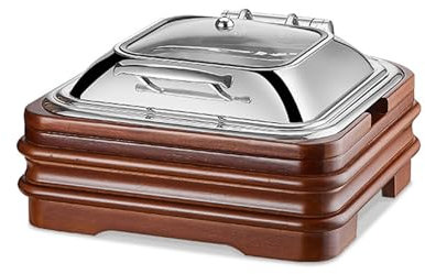 Electric Buffet Server and Warming Tray - 6L Stainless Steel Chafing Dish Buffet Set with Adjustable Temperature Control for Parties and Buffets