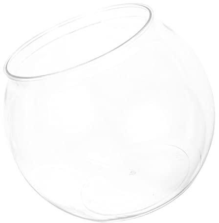 Happyyami Desktop Transparente Landschaft Fisch Tank Globe Robuster Fischbehälter Für Pflanzen Und Fische Für Bürodekoration Und Kleine Aquarien