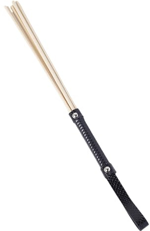 Kutocesy BDSM Peitsche Bondage Whip Ledergriff Flogger Adult Spanking Bedroom Play Zubehör Sexspielzeug Für Paare (Black)