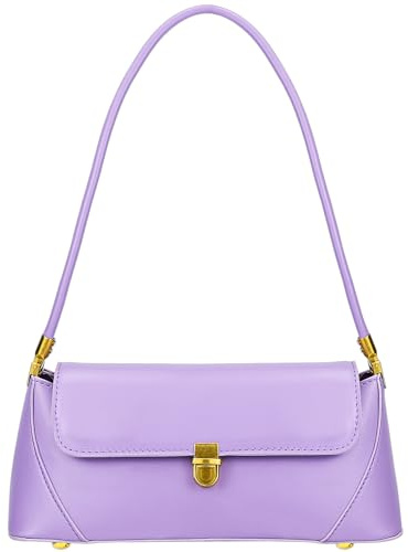 Farcauo Kleine Damen Umhängetasche Vintage Braune Handtasche y2k Umhängetasche Kleine Pu Leder Clutch Tasche