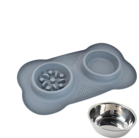 antischlingnapf Hunde, Anti schling napf Hund, Anti-Schlucken hundenapf, Anti-Rutsch Slow Feeder Hund, Langsam Fütterung Katzennapf, Fressnäpfe für Katzen (1PC)